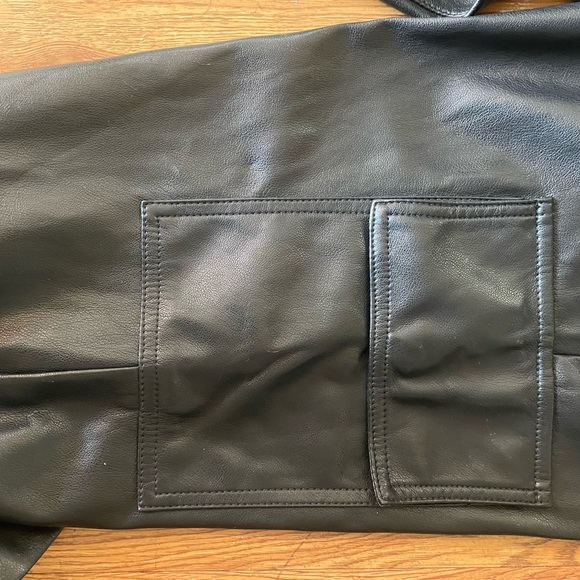 7 For All Mankind Faux Leather Cargo Pants - Picture 12 of 16